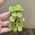 Super Fairy Mori Style Atmosphere Simple Earrings - Fairy Camellia Tassel Petal Stud Earrings MegaBDM
