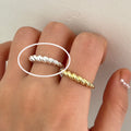 Women's Korean Style Simple Irregular Sterling Sier Rings - 8043 MegaBDM