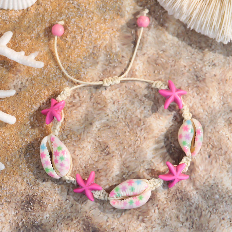 Holiday Ocean Style Cartoon Shell Design Starfish Necklaces - 25041905-3 / Shell Turquoise MegaBDM