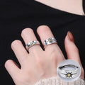 Exaggerated Geometry Female Sier Personalized Hip Rings - JZ9685 / Adjustable Opening MegaBDM