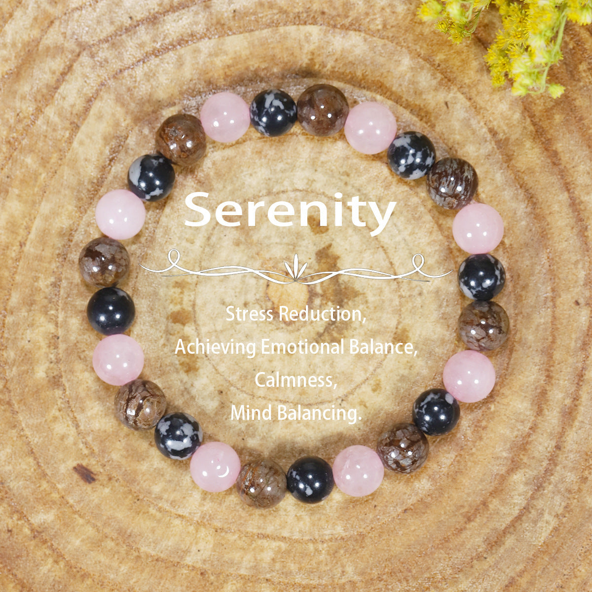 Tigereye Natural Stone Beaded Crystal Unisex Bracelet - LY19 MegaBDM