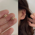 Leaves Ear Clip Adjustable Super Mori Earrings MegaBDM