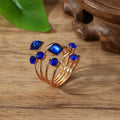 Crystal Gemstone Exaggerated Main Spring Original Ring - Baolan X2370 / One Size MegaBDM