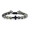 Eye Adjustable Hand-woven Beads Couple Gift Bracelets - Black Dragon Pattern Woven Bracelet MegaBDM