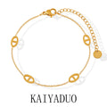 Women's Simple Pig Nose Fashion Personality Gold-plated Titanium Steel Bracelet MegaBDM