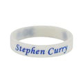 Star Concave Thickened Silicone Kobe James Basketball Bracelet - Curry-Luminous White MegaBDM