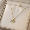 Women's Elegant Rainbow Fashion Star Moon Clavicle Necklaces - X0308 Gold --1 MegaBDM