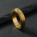Steel Punk Pieces Of Flower Mesh Ring - Gold (6mm) / No. 7 MegaBDM