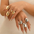 Glossy Surface Female Texture Water Drop Open Egg Face Ring MegaBDM