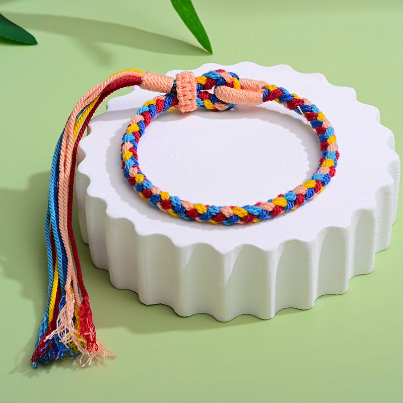Threads Dragon Boat Festival Hand-woven Colorful Bracelets - Five Colors Chengxiang MegaBDM