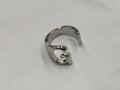 Style Open Glossy Letters Niche Design Metal Ring - G / One Size MegaBDM