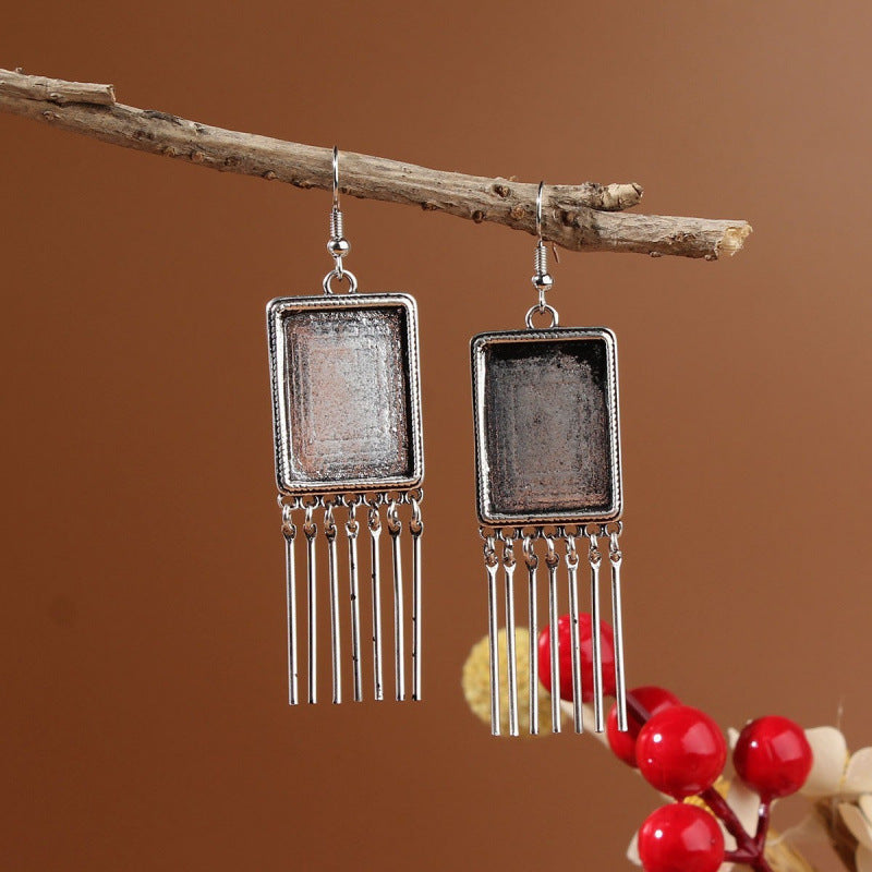 Ethnic Minority Style Handmade Miao Sier Earrings - 878 MegaBDM