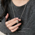 Women's Simple Water Drop For Long Sweater Chain Casual Necklace - Long drop-shaped necklace ZK0116 MegaBDM