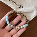 Women's Woven Stone Retro Couple Carrying Strap Bracelet - Guajacwood Shoushan Stitching Bracelet MegaBDM