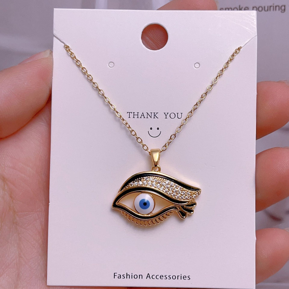 Eye Female Fashion Personality Titanium Steel Clavicle Necklaces - YJ0046 MegaBDM