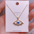 Eye Female Fashion Personality Titanium Steel Clavicle Necklaces - YJ0034 MegaBDM