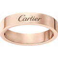 Home High Version Sier Signature Square Round Engagement Wedding Couple Ring - Chinese edition, no diamonds [rose gold color] / No. 5 MegaBDM