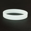 Strap Solid Color No Printing Words Gasket Activity Bracelets - Milky White Luminous MegaBDM