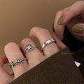 Open Female Design Simple Stylish Personality Rings - Compass Cross Ring [Three-Piece Set]] MegaBDM