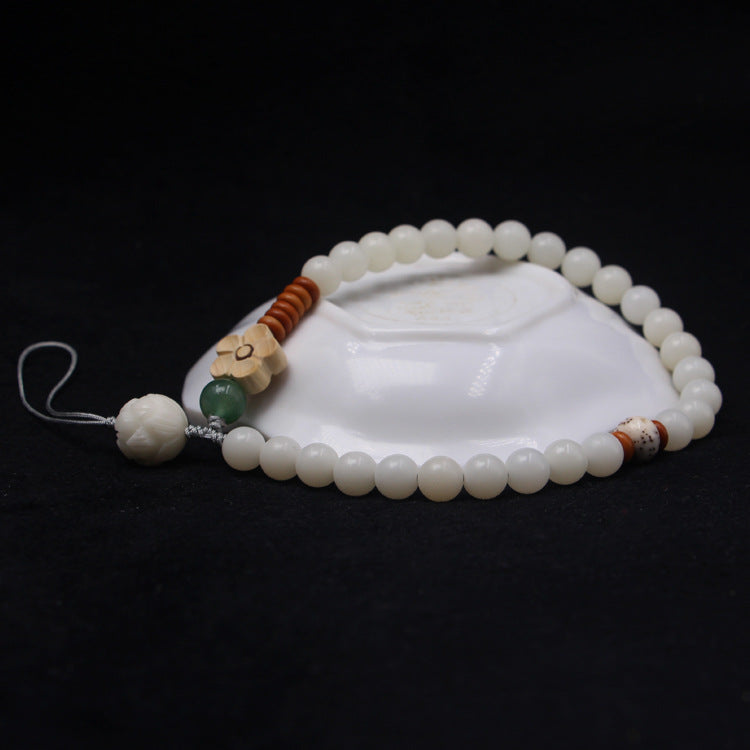 Bodhi Root Beads Double Single Boxwood Bracelet - cellphone chain MegaBDM