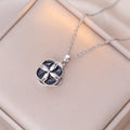 Female Minority Fashion Design Rotating Bauhinia Zircon Flower Necklace - X1434 MegaBDM