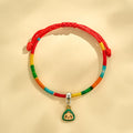 Children's Dragon Boat Festival Colorful Rope Hand-woven Small Bracelets - 73# One-Way Green Baby MegaBDM