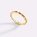 Women's Colorful Full Diamond Twin Birthstones Zircon Niche Rings - November Tj108 / No. 8 MegaBDM