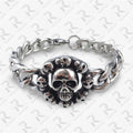 Men's Celtic Knot Skull Stainless Steel Cuban Cross Punk Retro Bracelets - Bracelet 12 MegaBDM