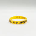 Anime One Piece Silicone Luminous Sports Wristband Bracelet - Yellow MegaBDM