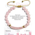 Women's Crystal Agate Light Luxury Minority Exquisite Lucky High Sense Girlfriend Bracelet - Pink Crystal Card MegaBDM