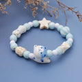 Cute Small Animal Ceramic Color Vintage Little Fresh Design High Bracelet - 10 Blue Cat MegaBDM