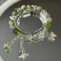 Time Of Sunrise Impression Niche Advanced Retro Beaded Light Luxury Bracelets - Bamboo Double Butterfly MegaBDM