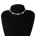 Women's Personalized Simple Contrast Color Creative Woven Necklace - 05 Necklace White 3106 MegaBDM