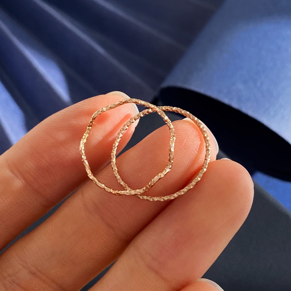 Shape Gold Sier Rose Golden Three Colors Casual Rings - Electroplated Rose Gold / No. 8 MegaBDM