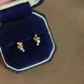 Women's Gold-plated Mini Exquisite Entry Lux Elegant Stud Earrings MegaBDM