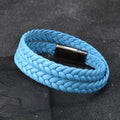 Women's & Men's Simple Fashion Couple Electroplated Steel Magnetic Bracelet - Mint Blue MegaBDM