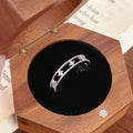 Delicate Super Shining Zircon Crescent Luxury Rings - White gold color MegaBDM
