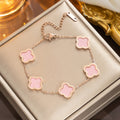 Diamond Rose Gold Fashion Charm Pork Bracelet - 913 Rose Gold Powder MegaBDM