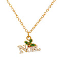 Women's Cartoon Oil Dripping Snowman Bell Clavicle Chain Long Sweater Necklaces - Letter Style MegaBDM