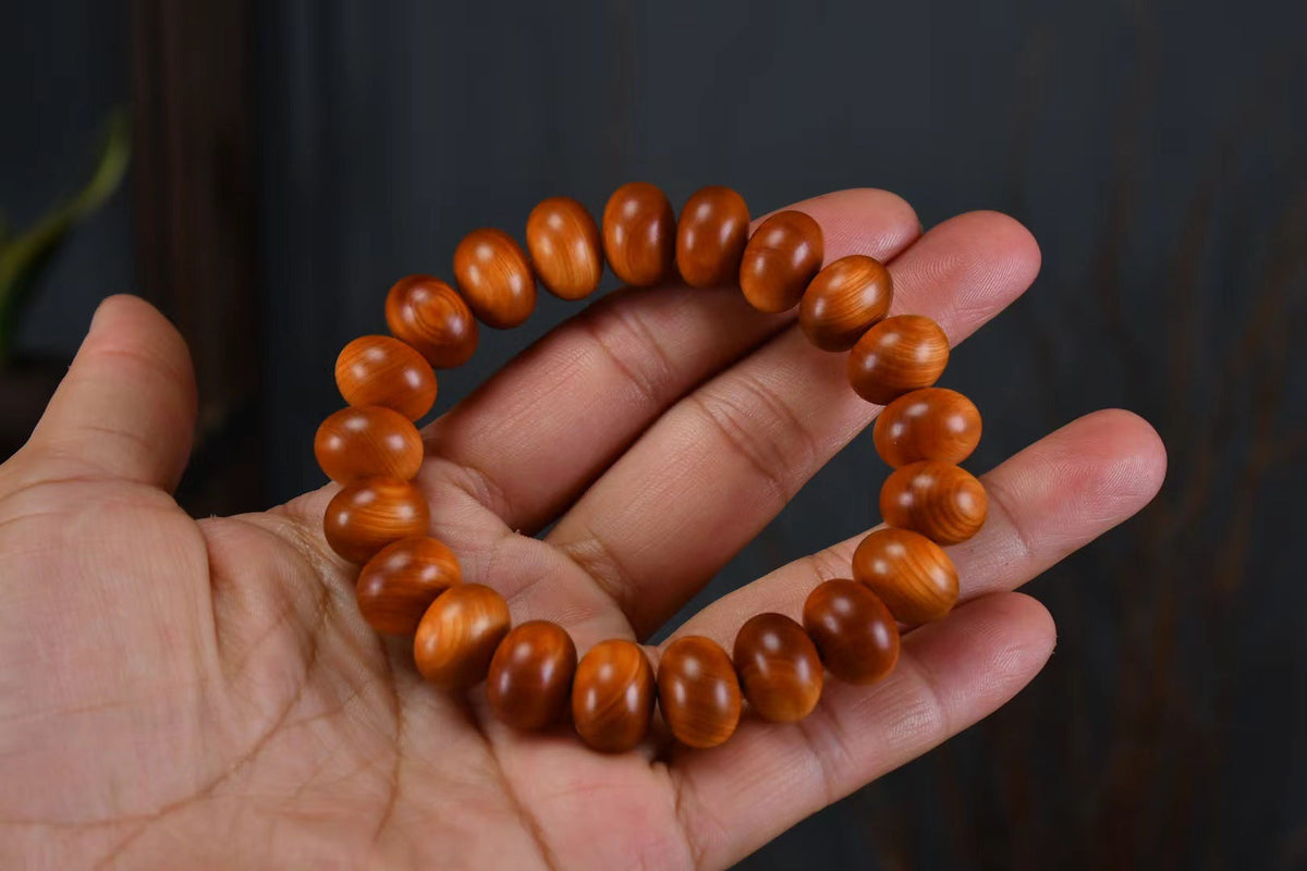Women's & Men's Arborvitae Lightning Transparent Buddha Beads Live Studio Drainage Temple Bracelet - Arborvitae Abacus Beads 9 * 1.3cm MegaBDM