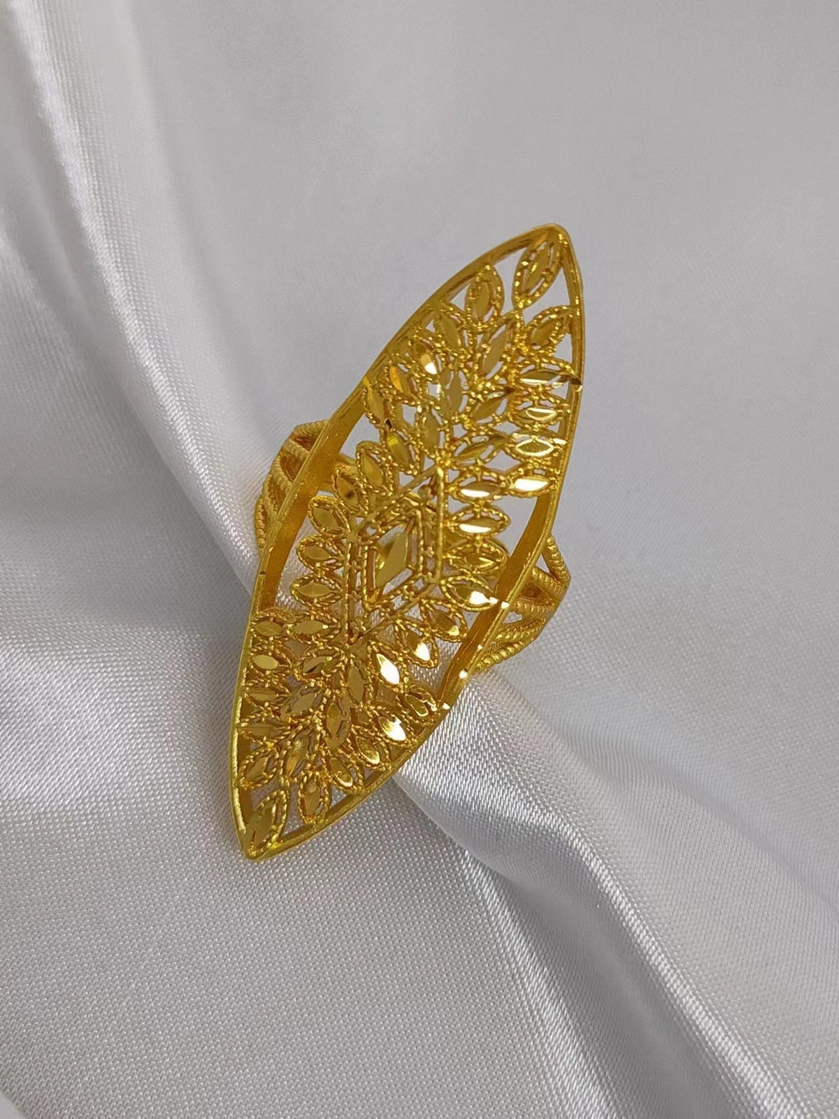 Women's Wheat Index Finger Does Not Fade Design Rings - Ring 3 / Adjustable Opening MegaBDM