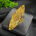 Women's Gold-plated Wheat Index Finger Does Not Fade Design Copper Ring - Ring 7 / Adjustable Opening MegaBDM