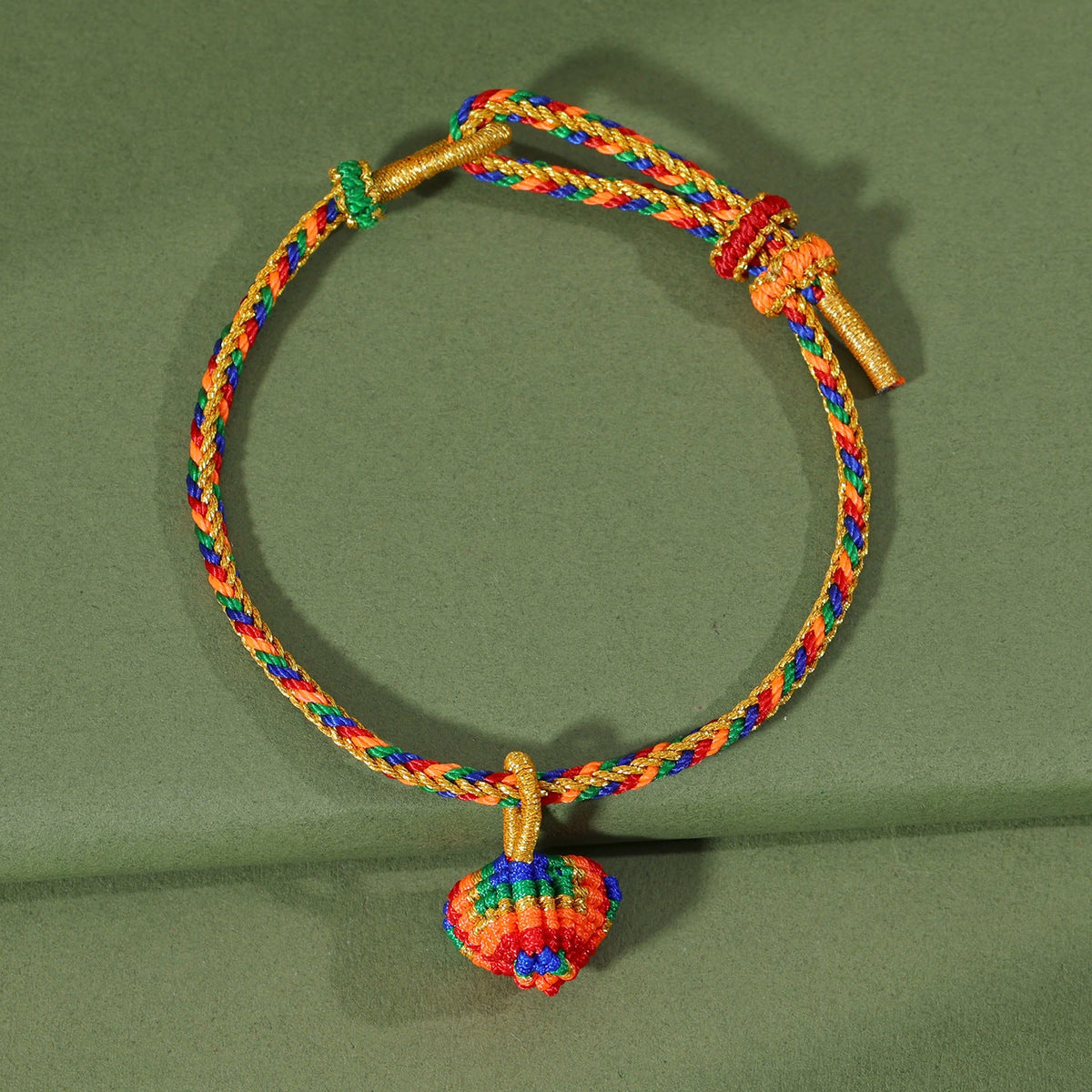 Festival Colorful Rope Ethnic Style Hand-woven Adult Small Sachet Carrying Bracelet - thousand-li landscape blue [zongzi]