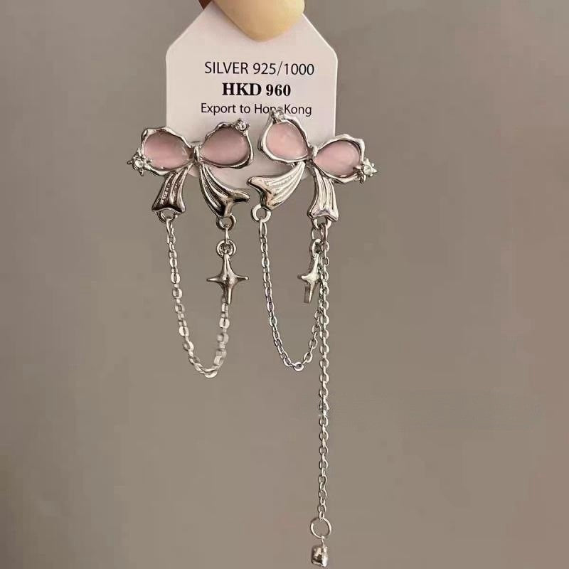 Women's Face For Design Tassel Long Graceful Earrings - 0748 Ear Studs MegaBDM