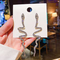 Childlike Heart Reflective Sequins Peach Nightclub Catwalk Super Shiny Ear Earrings - White K 12397 MegaBDM