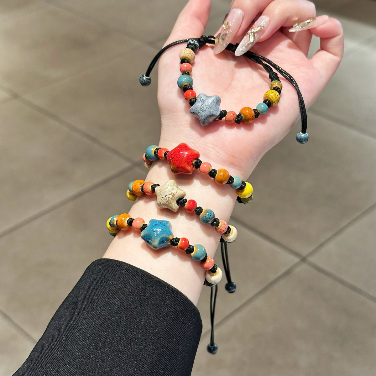 Ceramic Hand-knitted Rope Girlfriends Gift Travel Commemorative Bracelet MegaBDM