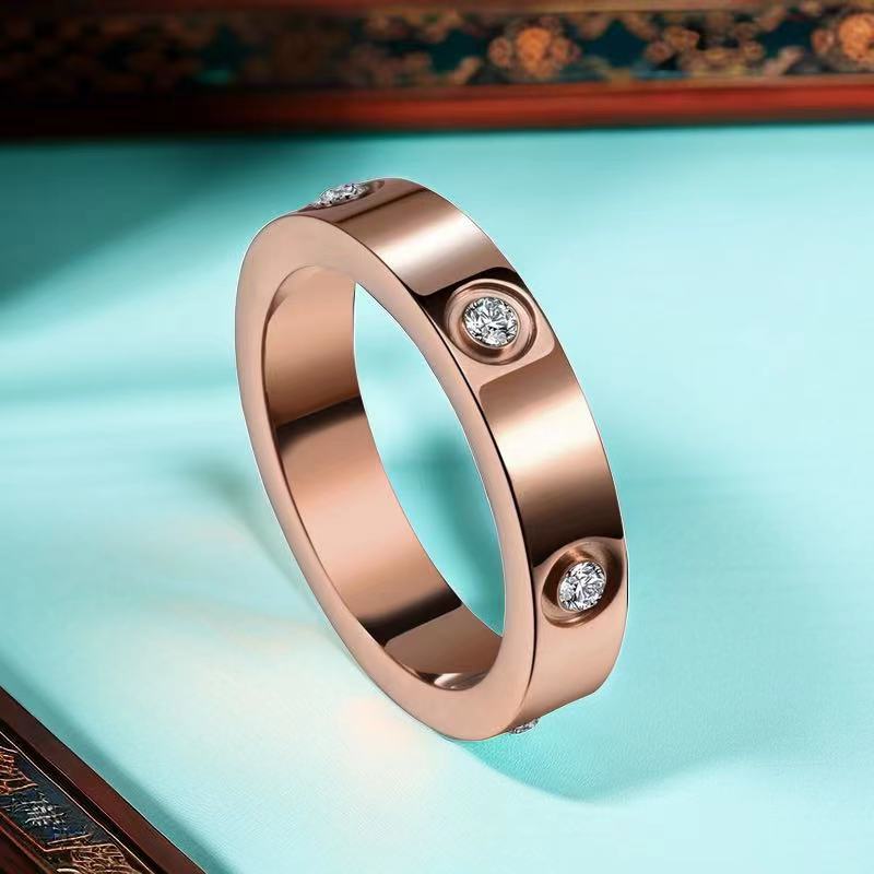 Steel Female Niche High Sense Korean Style Simple Ring - KJ Rose Gold Ring / No. 8 MegaBDM