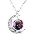 Anime Alloy Moon Time Gem Cabochon Necklaces - 10 MegaBDM