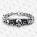 Men's Celtic Knot Skull Stainless Steel Cuban Cross Punk Retro Bracelets - Bracelet 7 MegaBDM