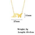 Stainless Steel Butterfly Love Letter High-grade Clavicle Pendants - S / 18K MegaBDM